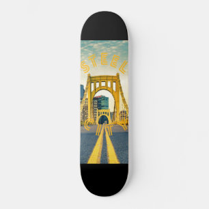 Skateboard Puente de la línea aérea Pittsburgh Steel City 