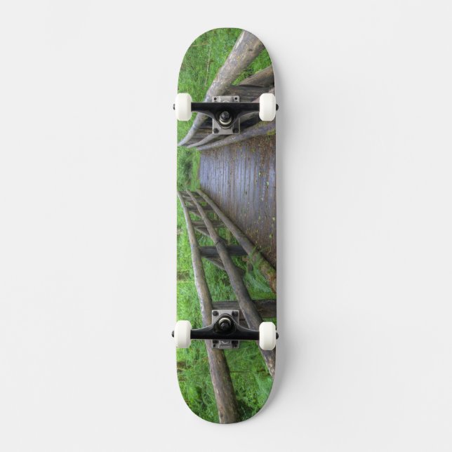 Skateboard puente de madera Maple Glade trail, helechos y (Anverso)