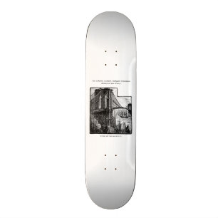 Skateboard Puente New York City de Williamsburg Brooklyn del