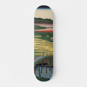 Skateboard Puente Omokage Arte Ukiyo-e Japonés