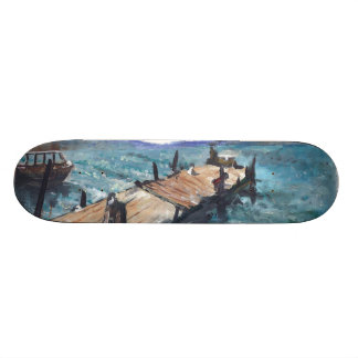 Skateboard Puerto por el mar