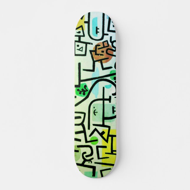 Skateboard Puerto rico de Paul Klee - Arte abstracto de la ép (Anverso )