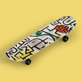 Skateboard Puerto rico de Paul Klee - Arte abstracto de la ép