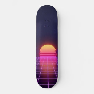 Skateboard Puesta de sol de los 80