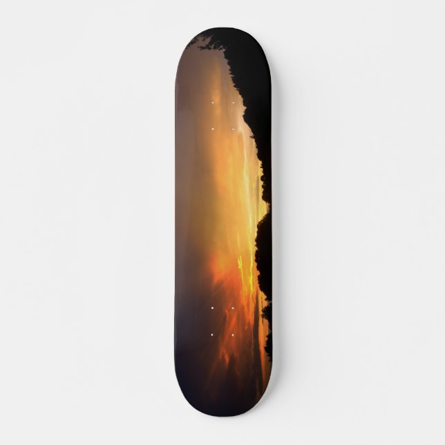 Skateboard Puesta del sol (Anverso )