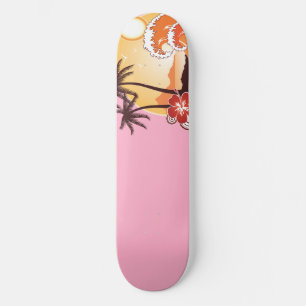 Skateboard Puesta del sol tropical