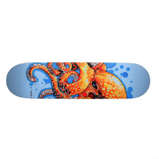 Skateboard pulpo anaranjado