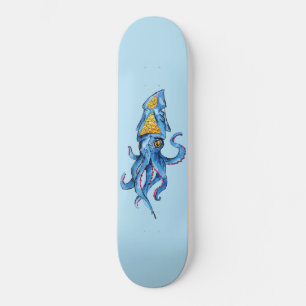 Skateboard Pulpo azul 