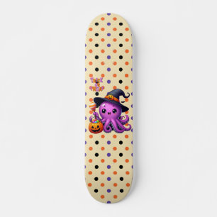 Skateboard Pulpo de Halloween 'Truco o Truco' 