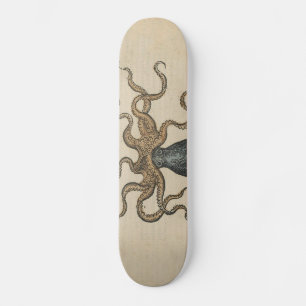 Skateboard Pulpo Kraken Antiguo Marino Vida Silvestre Costera