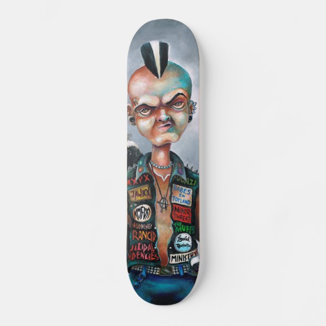 Skateboard Punk de la mofeta (Anverso)