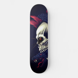 Skateboard Punk Skull Mamba Black Widder Spider