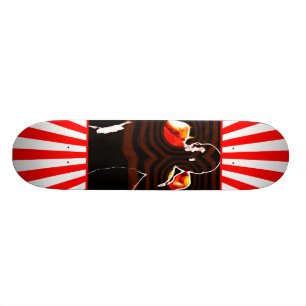 Skateboard puños del fuego