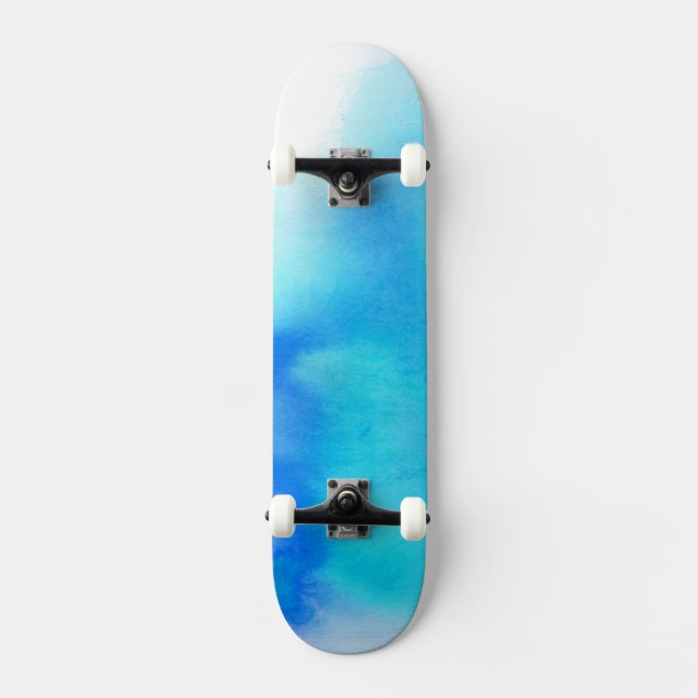 Skateboard Punto azul, pintado a mano abstracto de la (Anverso)