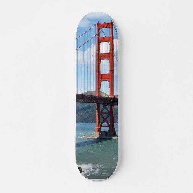 Skateboard Punto de puente Golden Gate y del fuerte en San (Anverso )
