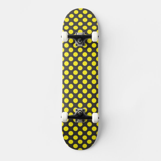 Skateboard Puntos amarillos (Anverso)