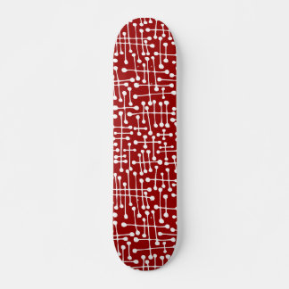 Skateboard Puntos conectados: blanco en el cimarrón