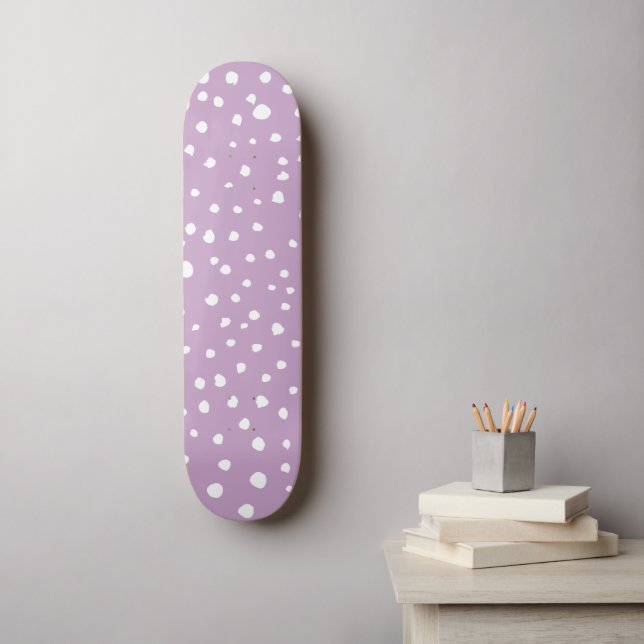 Skateboard Puntos Dalmatianos Lilac, Puntos Dalmatianos, Dota (Arte de la pared)