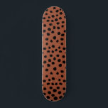 Skateboard Puntos de impresión de leopardo Rust Terracotta Ch<br><div class="desc">Impresión de animales - manchas de impresión Leopard - tonos tierra - marrón / óxido.</div>