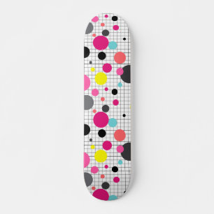 Skateboard Puntos de Memphis polka