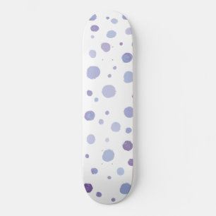 Skateboard puntos de polka pintados a mano