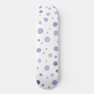 Skateboard puntos de polka pintados a mano