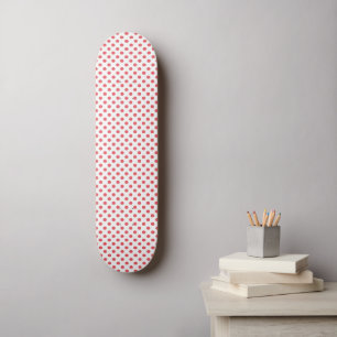 Skateboard Puntos de polka rosa coral por Shirley Taylor
