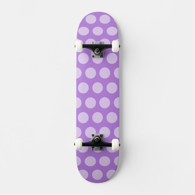 Skateboard Puntos marroquíes de lavanda (Anverso)