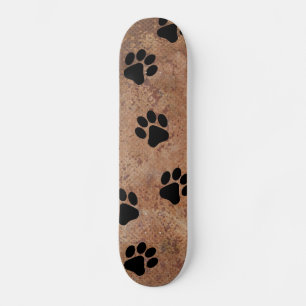 Skateboard Puppy Paw Impresiones