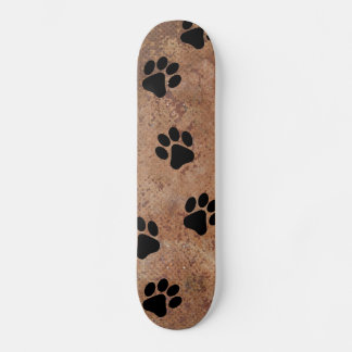 Skateboard Puppy Paw Impresiones