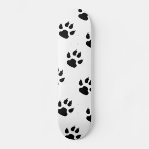 Skateboard Puppy Paw Impresiones