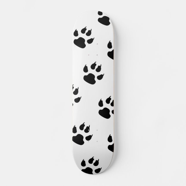 Skateboard Puppy Paw Impresiones (Anverso)