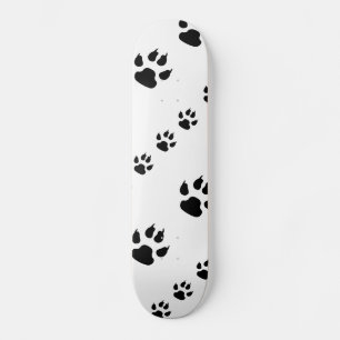 Skateboard Puppy Paw Impresiones