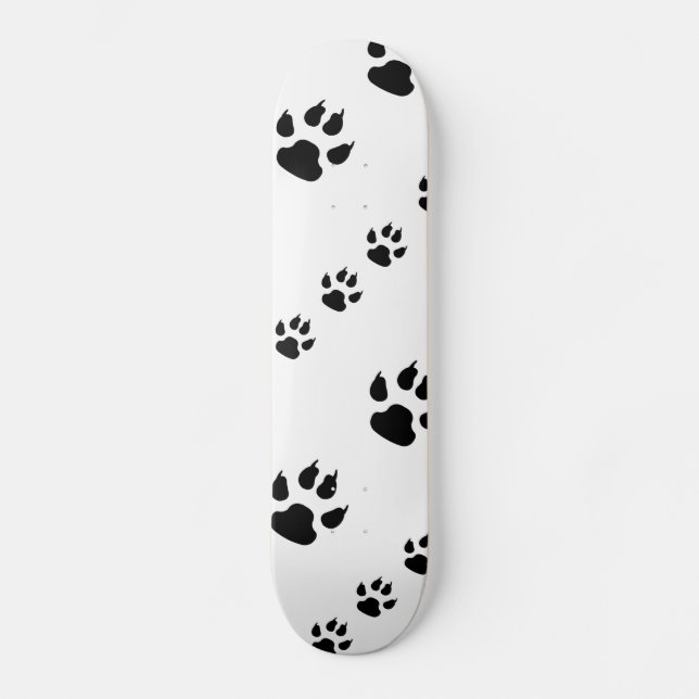 Skateboard Puppy Paw Impresiones (Anverso)