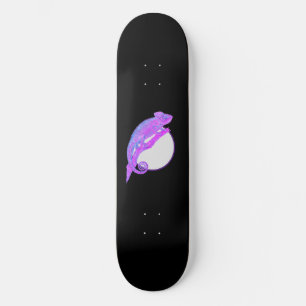 Skateboard Purple Chameleon