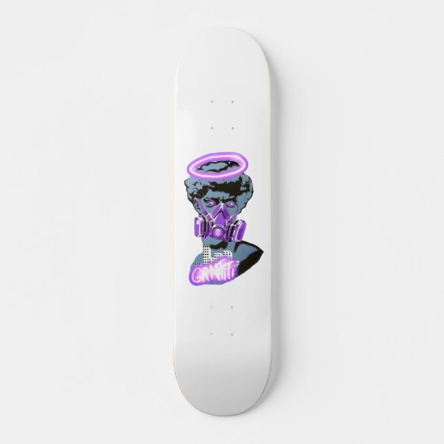 Skateboard purple graffiti (Anverso )