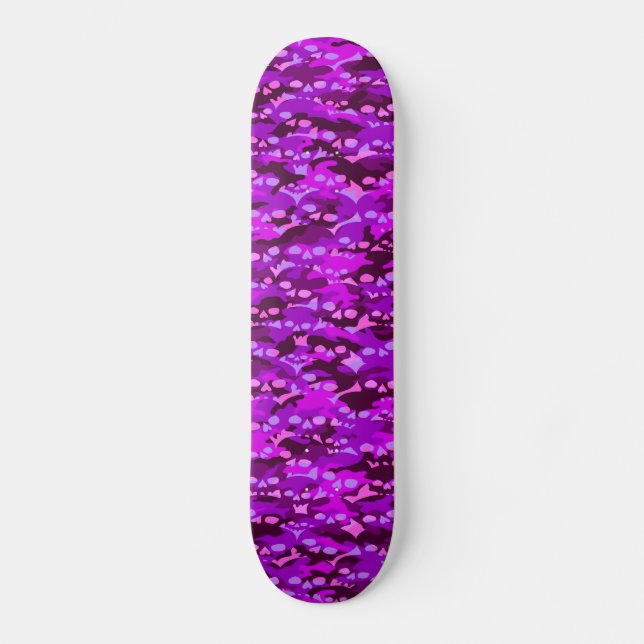 Skateboard Purple Skull (Anverso)