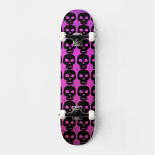 Skateboard Purple Skull