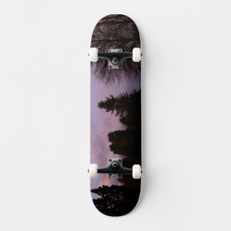 Skateboard Purple Sunset