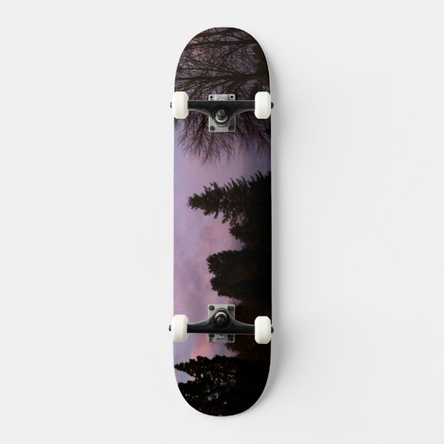 Skateboard Purple Sunset (Anverso)