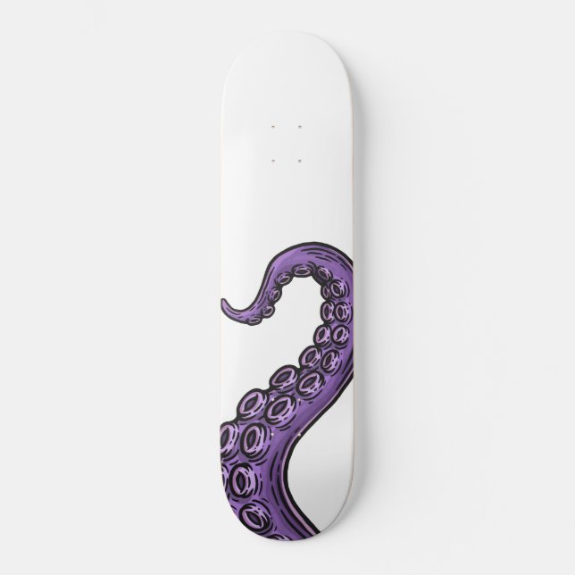 Skateboard Purple Tentacle (Anverso)