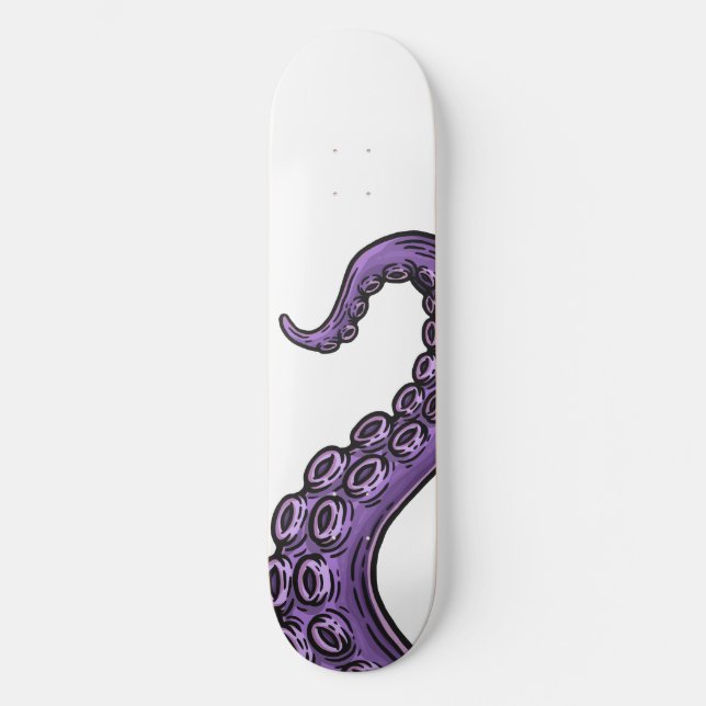 Skateboard Purple Tentacle (Anverso)