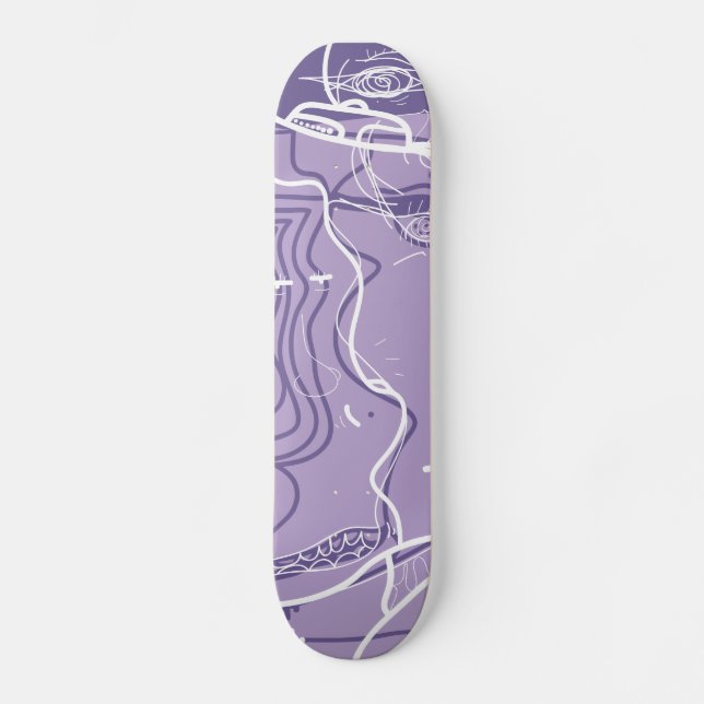 Skateboard Púrpura (Anverso)