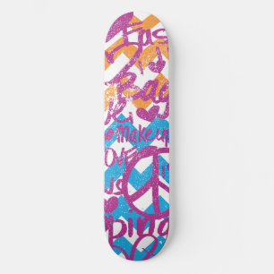 Skateboard Púrpura de la pintada