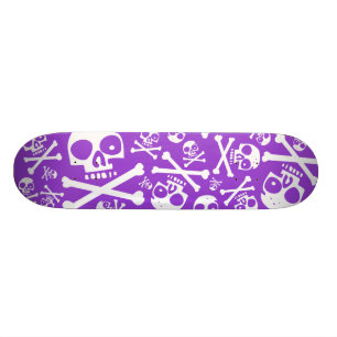 Skateboard Púrpura del SkullDuggery