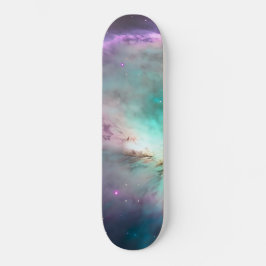 Skateboard Púrpura galaxia Verde azulada Nebula Dream #1