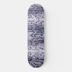 Skateboard Púrpura Piel de serpiente de impresión animal