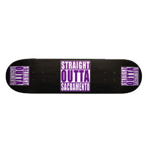 Skateboard Púrpura recta de Outta Sacramento