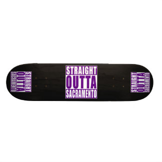 Skateboard Púrpura recta de Outta Sacramento