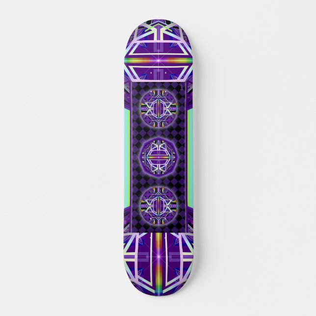 Skateboard púrpura W3 (Anverso )